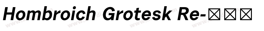 Hombroich Grotesk Re字体转换